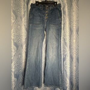 LOFT High Rise Button Fly Jeans Size 2 / 26 | Good Used Condition